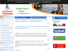 Tablet Screenshot of comune.terralba.or.it